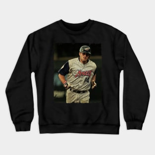 Troy Glaus in Los Angeles Angels of Anaheim Crewneck Sweatshirt